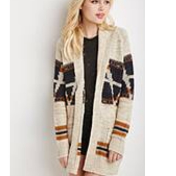 Shawl collar Geo Cardigan - Picture 5 of 5